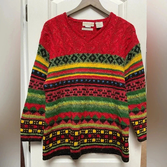 Sigrid Olsen Vintage Hand Knitted Sweater - Picture 1 of 4